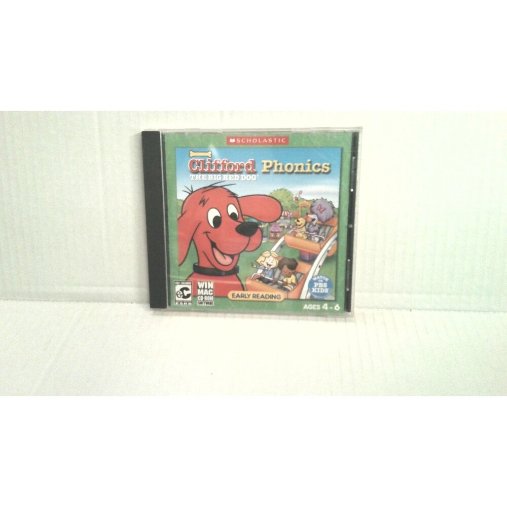 Scholastic Clifford The Big Red Dog Phonics Win/Mac CD 2003 Educational Vintage